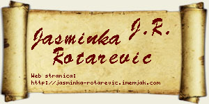 Jasminka Rotarević vizit kartica